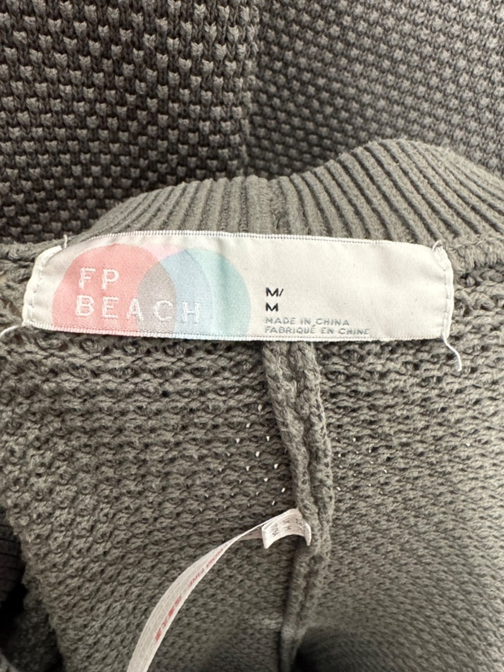 Free People Beach Hailee Waffle Knit Sweater Loungewear Set in Medium Grey Sz M - Picture 10 of 12
